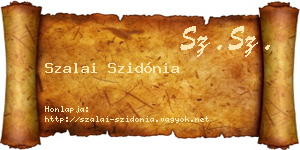Szalai Szidónia névjegykártya