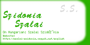 szidonia szalai business card